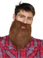 Barba castaña hípster para hombre - Boland | Funidelia