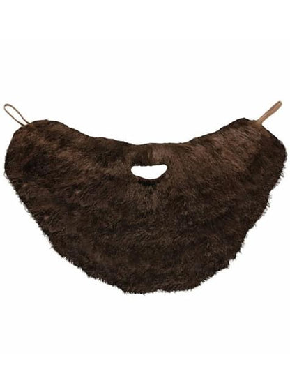 Barba poblada castaña con bigote