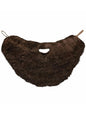 Barba poblada castaña con bigote