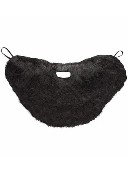 Barba poblada negra con bigote