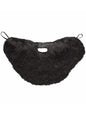 Barba poblada negra con bigote