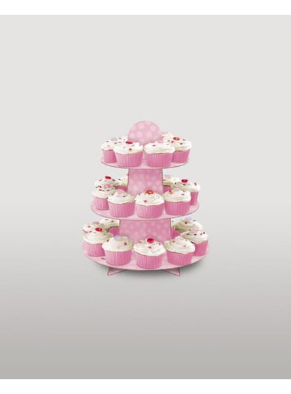 Base para cupcakes grande rosa