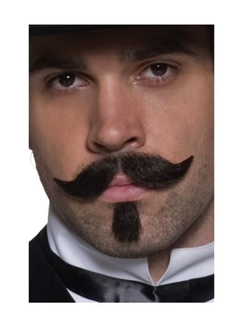Bigote de jugador del oeste