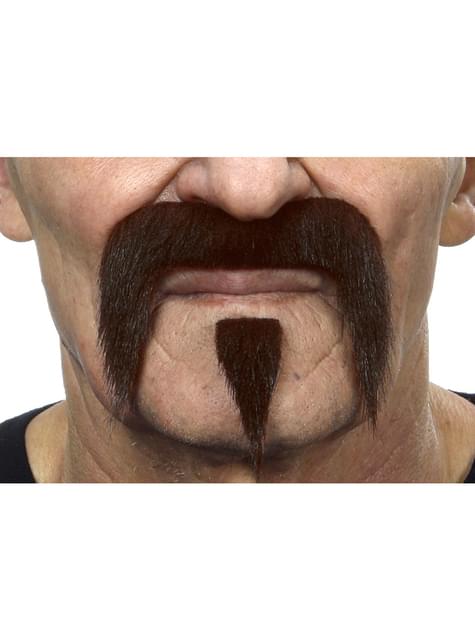 Bigote de samurái para hombre