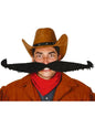 Bigote de vaquero elástico extra grande