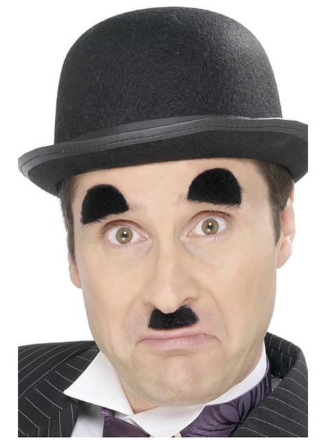 Bigote y cejas de Chaplin - Smiffys | Funidelia