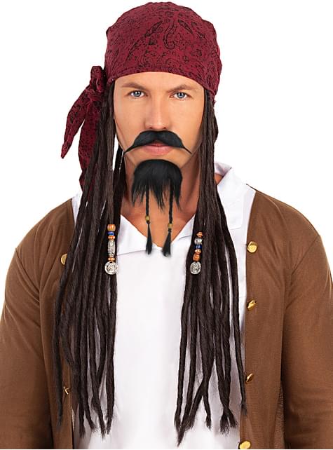 Bigote y perilla de pirata - Funiglobal | Funidelia