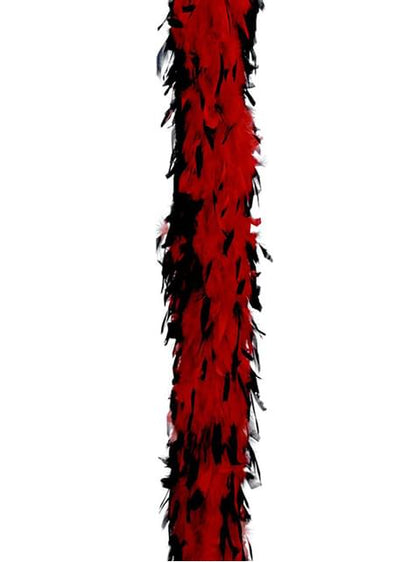 Boa de pluma roja y negra - Guirca | Funidelia