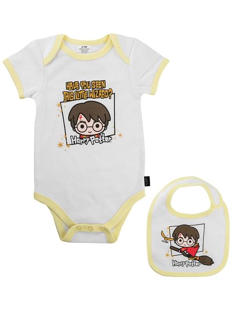 Body y babero Harry Potter “Little Wizard“ para bebé