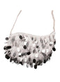 Bolso de cabaret con lentejuelas gris