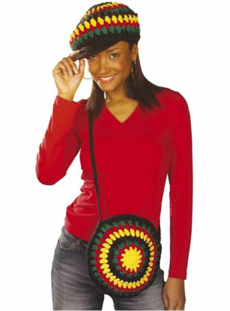Bolso rastafari de ganchillo