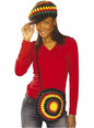 Bolso rastafari de ganchillo