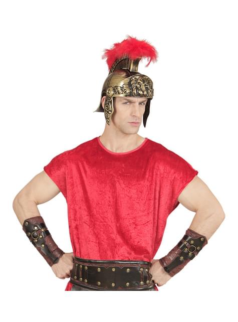 Brazaletes de gladiador romano para adulto