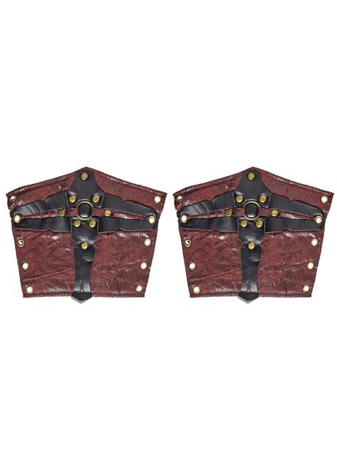 Brazaletes de gladiador romano para adulto