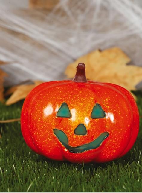 Calabaza con luz