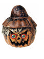 Calabaza espanta pájaros con ojos de color