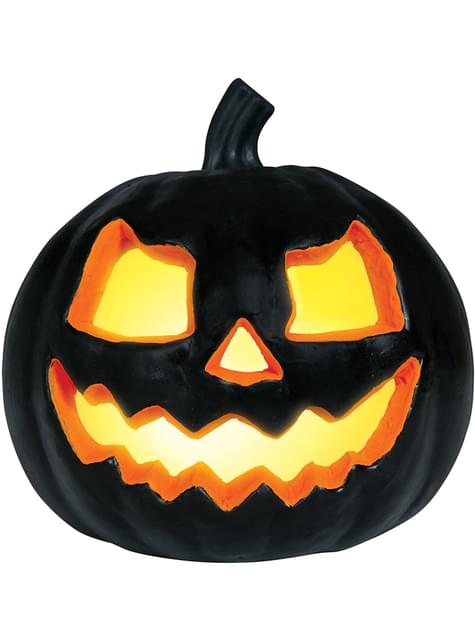 Calabaza negra decorativa