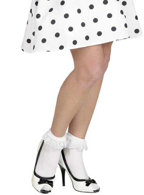 Calcetines blancos con volante