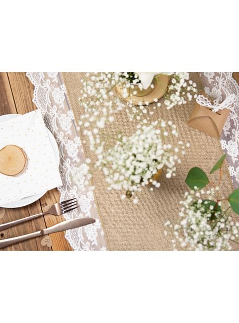 Camino de mesa de rafia - Partydeco | Funidelia