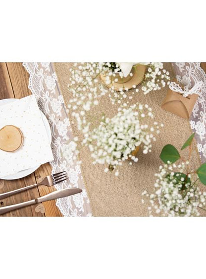 Camino de mesa de rafia - Partydeco | Funidelia