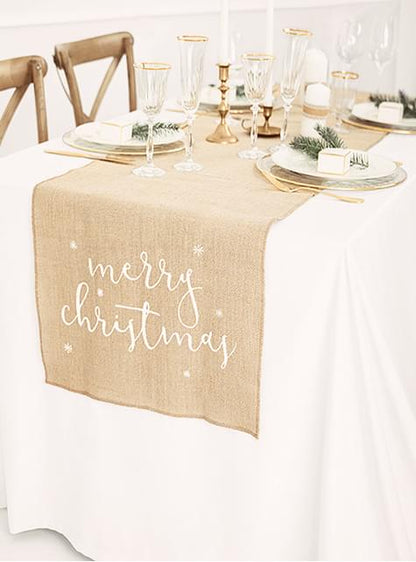 Camino de mesa Merry Christmas - Partydeco | Funidelia