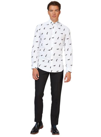 Camisa Blanca con pingüinos - Opposuits - Opposuits | Funidelia
