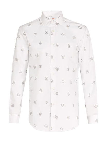 Camisa Navideña blanca “Icons“ - Opposuits - Opposuits | Funidelia