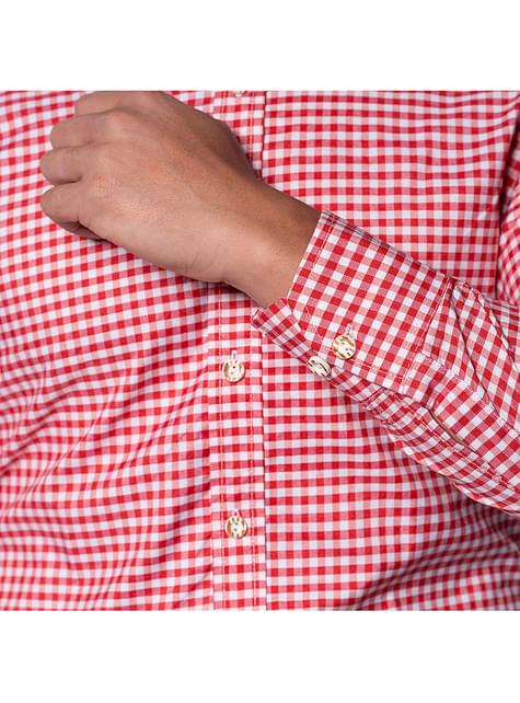 Camisa de Oktoberfest rojo Deluxe para hombre