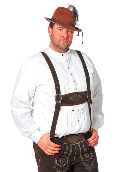 Camisa Oktoberfest blanca para hombre
