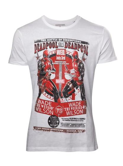 Camiseta de Deadpool blanca - DIFUZED Bioworld Europe | Funidelia