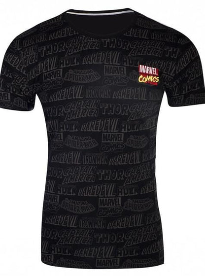 Camiseta de Marvel cómics negra - DIFUZED Bioworld Europe | Funidelia