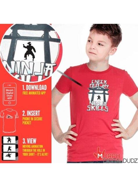 Camiseta de ninja en acción infantil - Morphsuits | Funidelia
