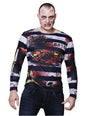 Camiseta de preso zombie para adulto