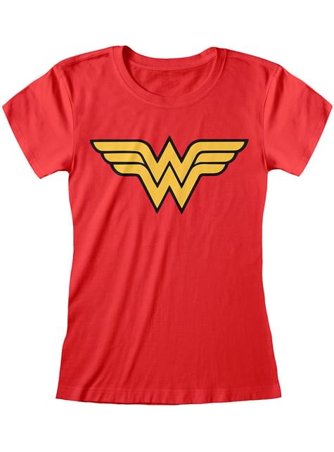 Camiseta de Wonder Woman logo para mujer - DC Comics