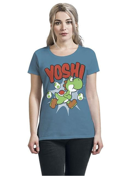 Camiseta de Yoshi para mujer - Super Mario - Heroes Inc. | Funidelia