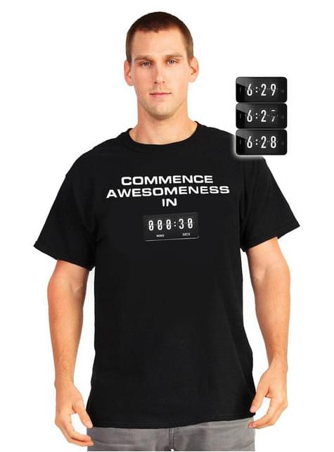Camiseta increíble cuenta regresiva Digital Dudz
