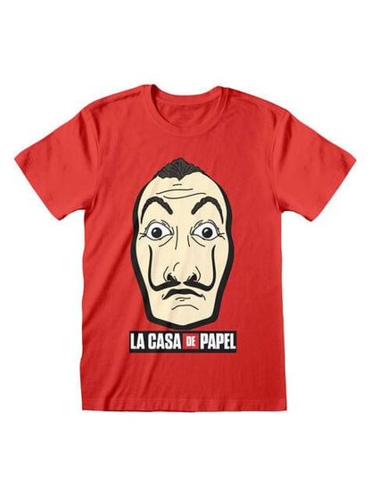 Camiseta La Casa de Papel roja para adulto - Heroes Inc. | Funidelia