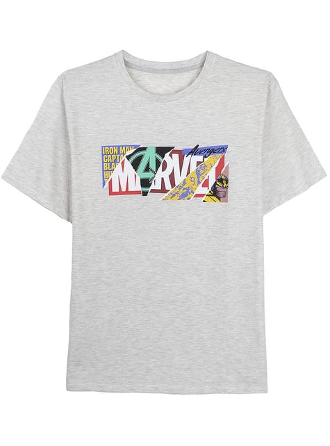 Camiseta Marvel logo collage para hombre - Artesanía Cerdá S.L. | Funidelia