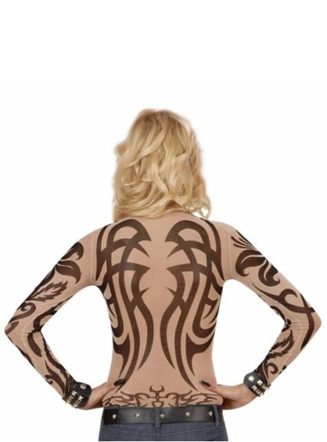 Camiseta Tattoo tribal para mujer - Widmann | Funidelia