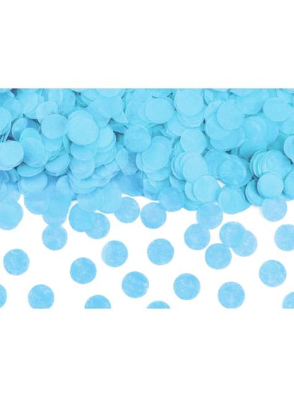 Cañón de confeti azul de 60 cm