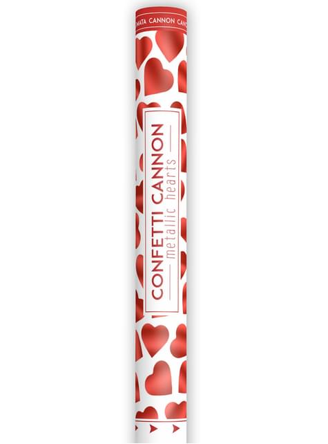 Cañon de confeti de corazones - Valentine Collection - Partydeco | Funidelia