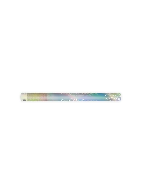 Cañón de confeti iridiscente de 60 cm - Partydeco | Funidelia