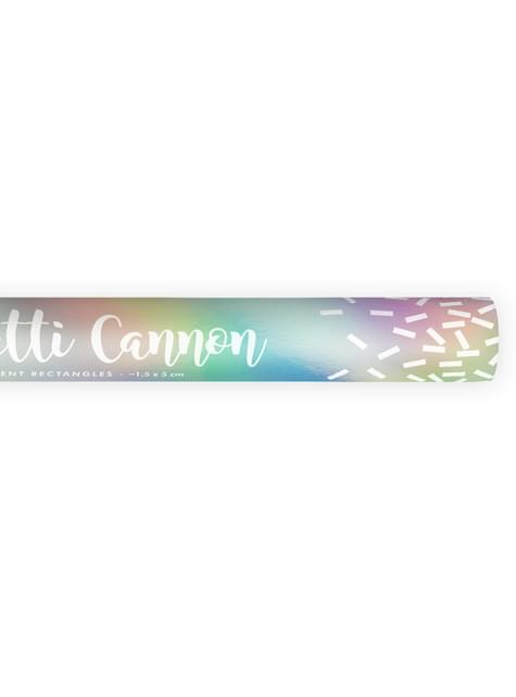 Cañón de confeti iridiscente de 60 cm - Partydeco | Funidelia