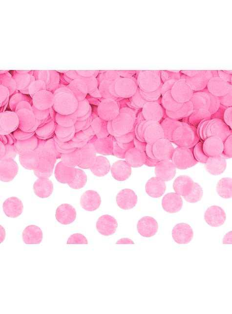Cañón de confeti rosa de 60 cm - Partydeco | Funidelia