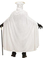 Capa de terciopelo blanca para adulto