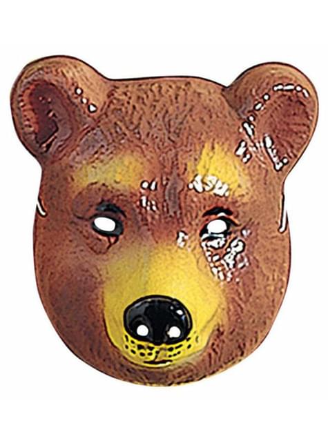 Careta de oso infantil de plástico