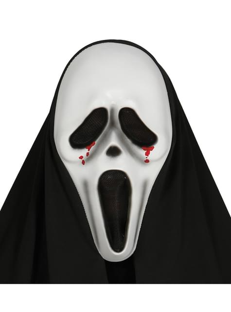 Careta de Scream lágrimas de sangre con capucha