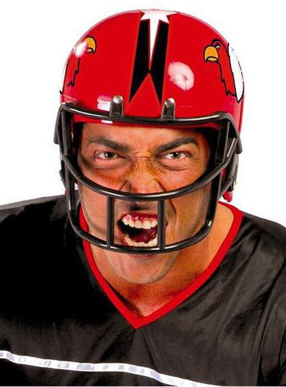Casco de fútbol americano rojo para adulto - Guirca | Funidelia