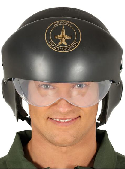 Casco de piloto de caza verde para adulto - Guirca | Funidelia