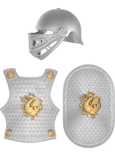 Casco, escudo y armadura medieval para niños - Funiglobal | Funidelia
